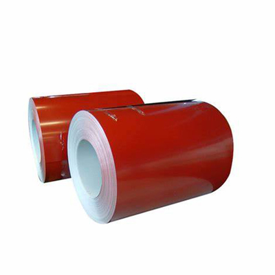 PPGL vermelhos bobinam telhar a bobina de aço revestida Prepainted DX51D da cor
