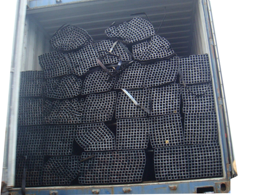 Tubo quadrado galvanizado 18.5mm quadrado preto da espessura do tubo do GB JIS