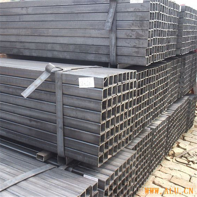Q195 galvanizou o tubo de aço retangular de aço da seção 9ft Erw da caixa