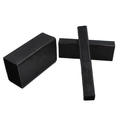 Tubulação preta S235JR do quadrado do metal de ASTM 7mm tubulação de aço de um preto de 2 polegadas