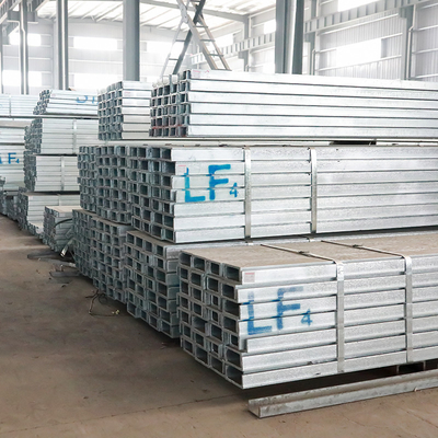50mm aço galvanizado canal C ferro viga U ASTM Q235 Q345