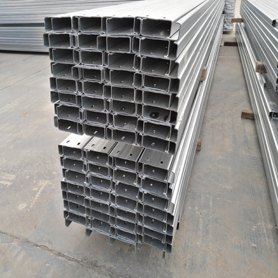 Canal C de aço galvanizado Construção de canal de seção U 50*50*3mm
