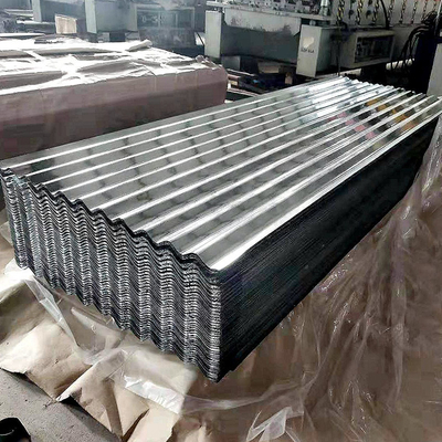 Chapa de telhado de zinco com AISI 22 24 26 Gauge Galvanizado Water Ripples
