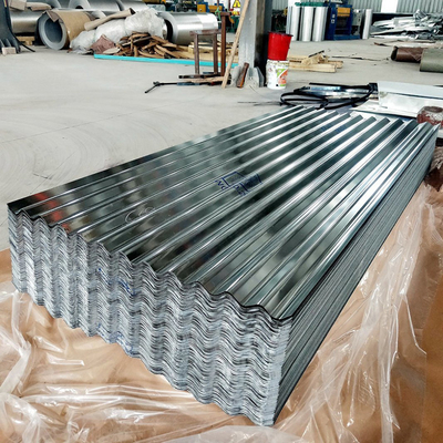Chapa de telhado de zinco com AISI 22 24 26 Gauge Galvanizado Water Ripples