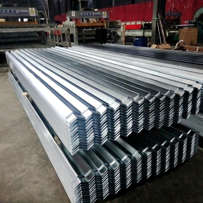 Folha de telhado de metal corrugado GI pré-pintada com 1,5 mm de espessura revestida de zinco