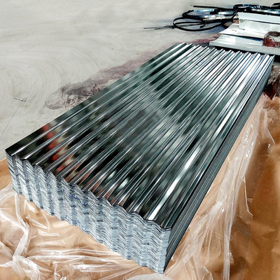 Folha de telhado de metal barata DX51D 1250 mm painel de aço GI anticorrosivo
