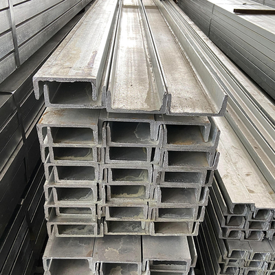 Q195 5 mm de espessura canal C galvanizado tamanhos padrão canal U aço