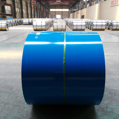 PPGI Prepainted frio PPGL galvanizou a bobina que de aço o zinco azul da cor revestiu o calibre 26