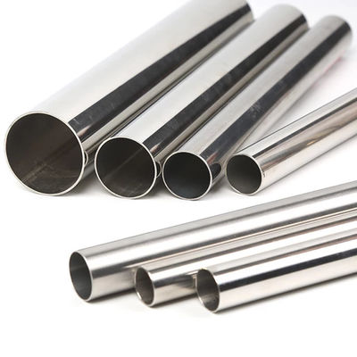 O círculo lustrado brilhante do metal de Inox do tubo 304 310 316 de aço inoxidável conduz 300 séries