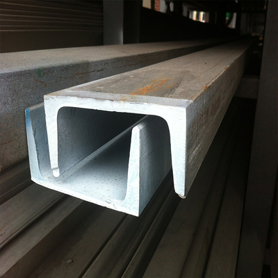 O perfil 304 da calha de aço 305 316 405 6mm U/C dá forma ao perfil estrutural do canal de aço inoxidável C