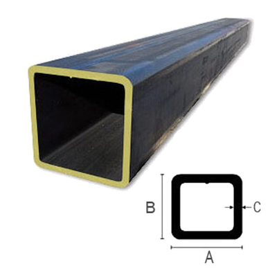 Tubo galvanizado 8.2m quadrado preto do quadrado do comprimento da tubulação do metal de ERW