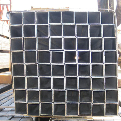 Q195 galvanizou o tubo de aço retangular de aço da seção 9ft Erw da caixa