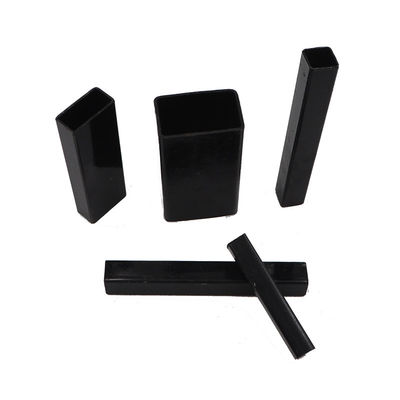 Tubulação preta S235JR do quadrado do metal de ASTM 7mm tubulação de aço de um preto de 2 polegadas