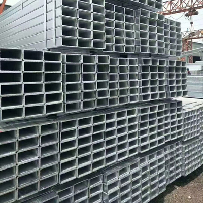 3x2 galvanizou a tubulação retangular do aço do tubo 0.6mm do quadrado laminada