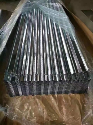 PPGI galvanizou metal ondulado que telha 0.02mm DX51D ASTM