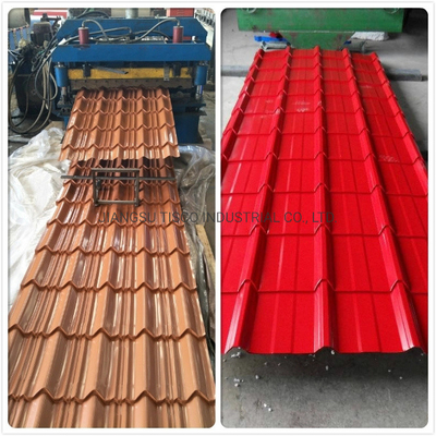 S220GD verdes colorem folhas telhando revestidas da folha 8ft do telhado do soldado