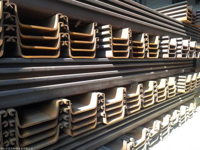  tipo de 400X100X10.5mm - tipo laminado a alta temperatura pilha de 2 U da chapa de aço para a construção