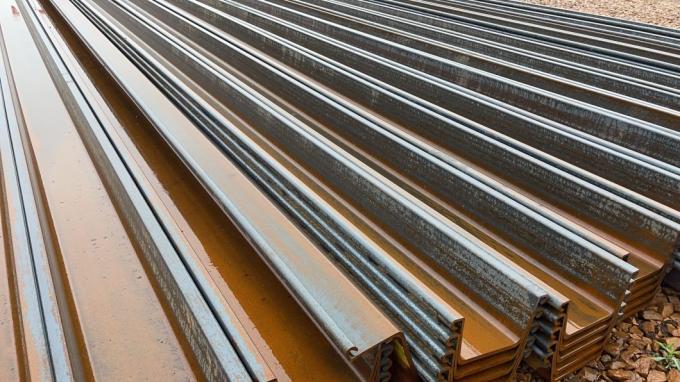 tipo de 400X100X10.5mm - tipo laminado a alta temperatura pilha de 2 U da chapa de aço para a construção